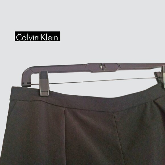 CALVIN KLEIN NEW Pleated Front Slant Pockets Wide Leg Culottes Pant 10 - Picture 6 of 12
